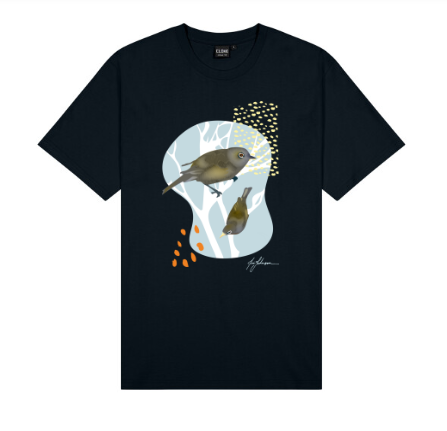 Tauhou Men's T-Shirt - New Zealand Bird Art