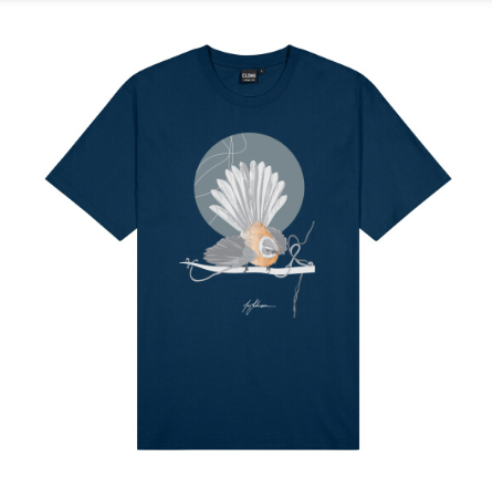Pīwakawaka Men's T-Shirt - New Zealand Bird Art