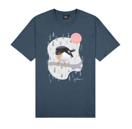 Miromiro Men's T-Shirt - New Zealand Bird Art
