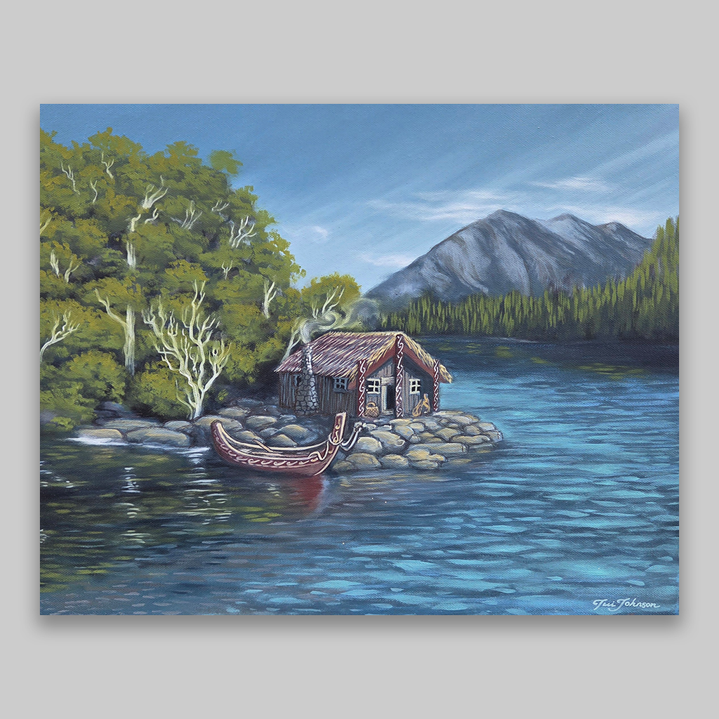 Te Nohoaka| Original Oil Painting