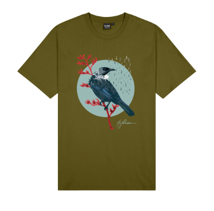 Tui Men's T-Shirt - New Zealand Bird Art