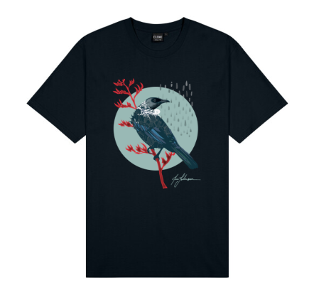 Tui Men's T-Shirt - New Zealand Bird Art