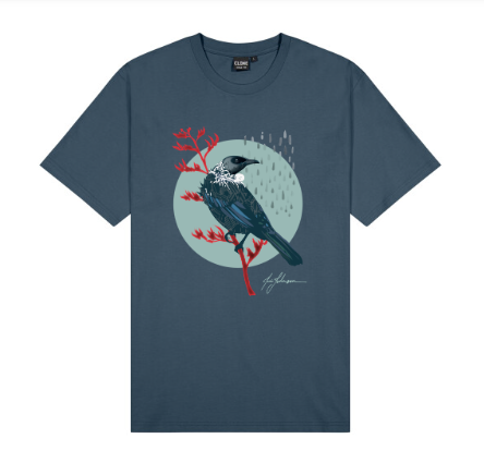 Tui Men's T-Shirt - New Zealand Bird Art