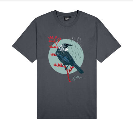 Tui Men's T-Shirt - New Zealand Bird Art