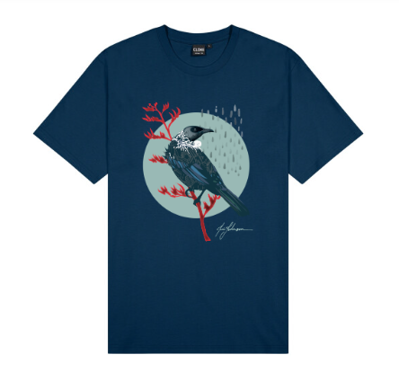 Tui Men's T-Shirt - New Zealand Bird Art