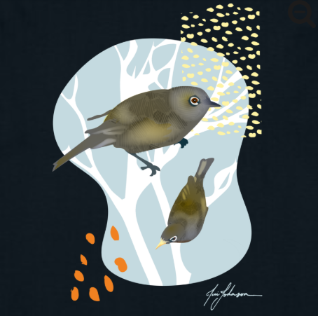 Tauhou Men's T-Shirt - New Zealand Bird Art