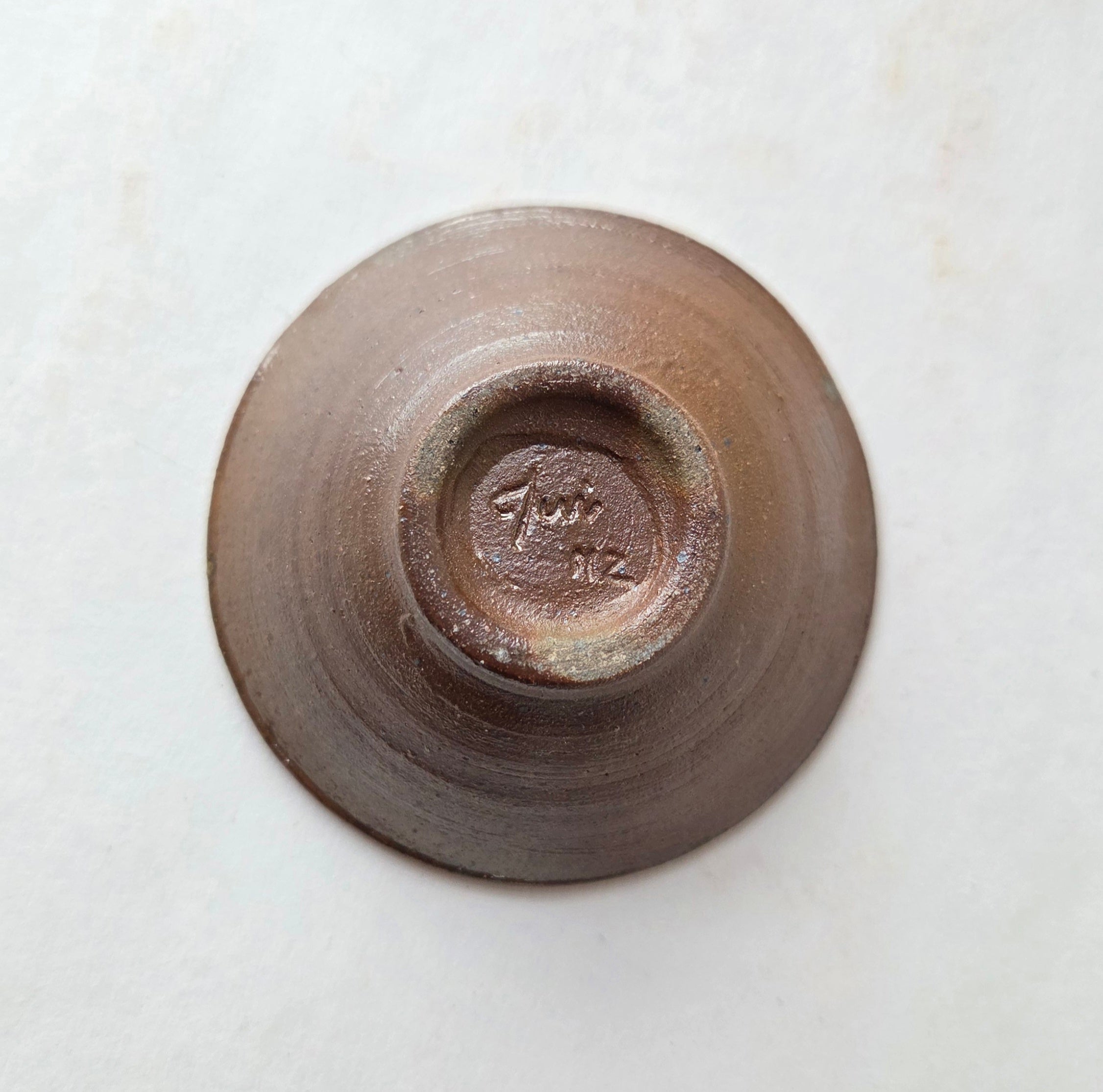 Handmade Ceramic Condiment Bowl - Shy Fish Design | Wheel-Thrown Pottery