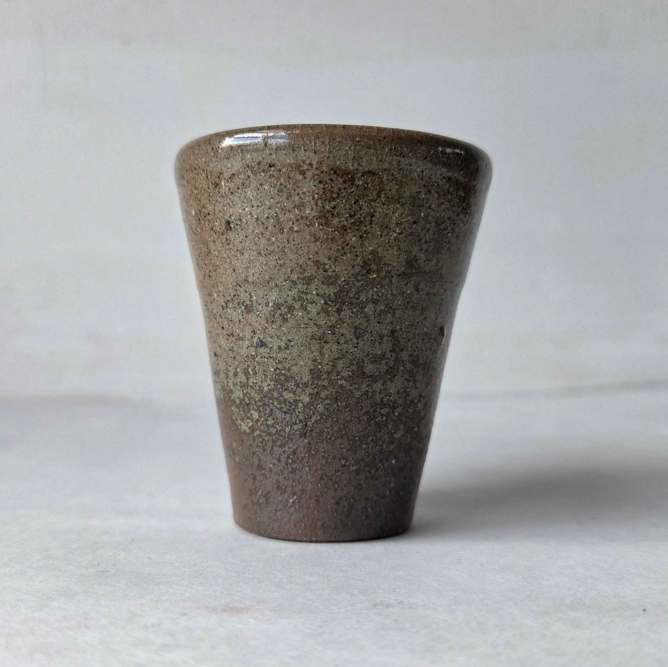 Wood-Fired Ceramic Shot Glasses - Handmade with Sgraffito Design