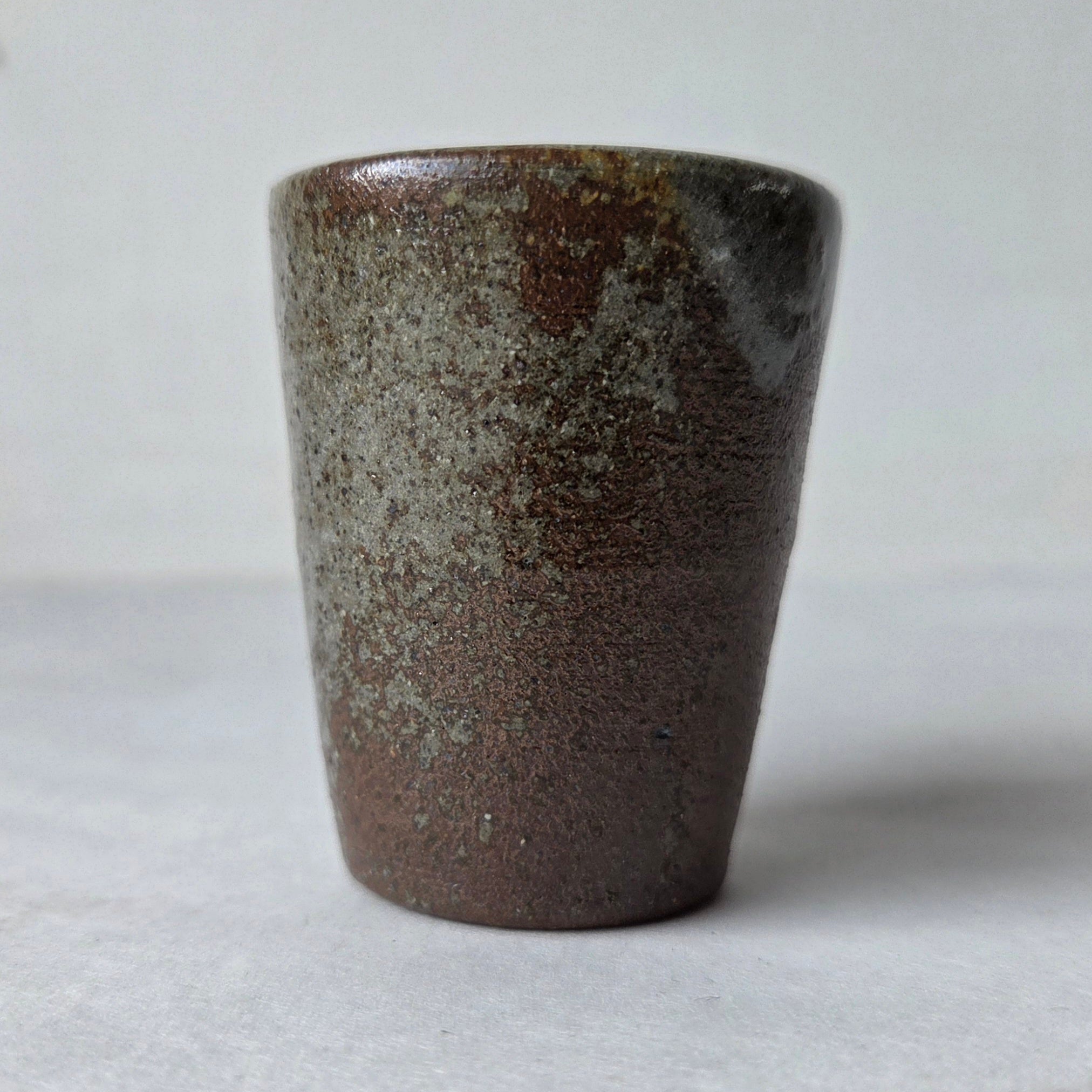 Wood-Fired Ceramic Shot Glasses - Handmade with Sgraffito Design