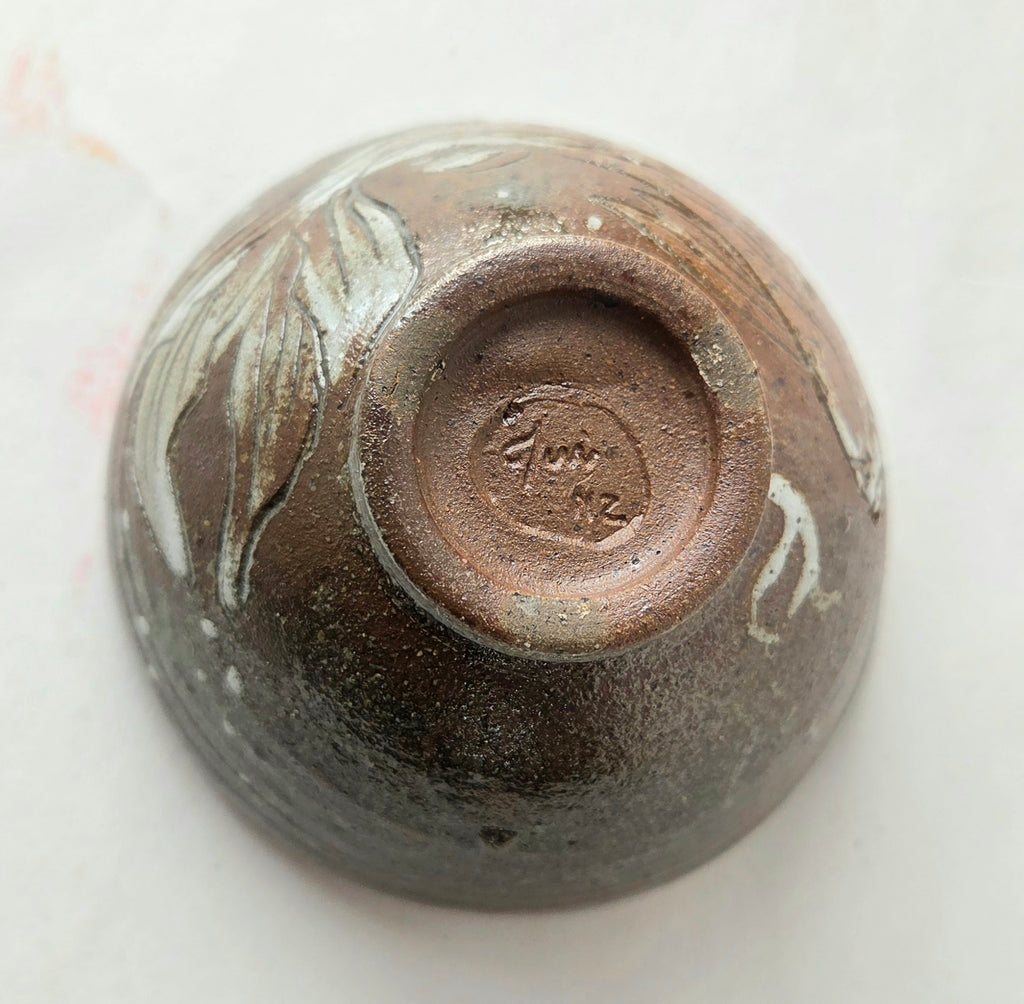 Wood-Fired Ceramic Side Bowl with Fish Design | Handmade in Roxburgh