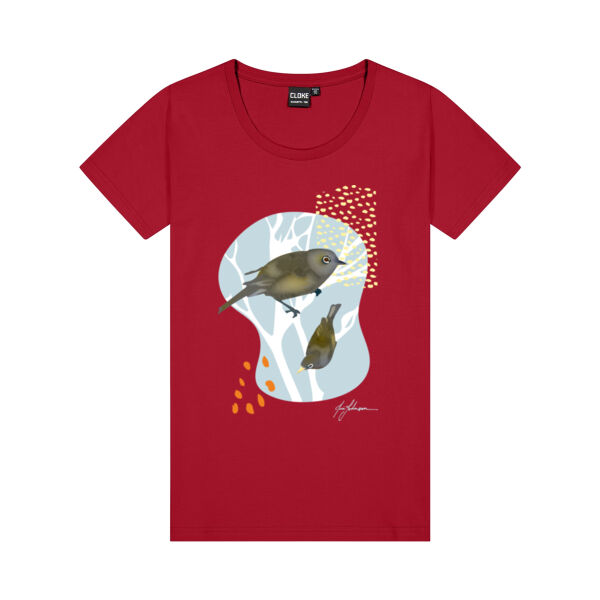 Womens T-shirt - NZ Tauhou | Waxeye | Silvereye Thumbnail